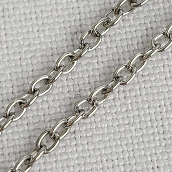 Vintage Silver Tone Blue Dolphin Pendant Chain Necklace - Picture 4 of 8